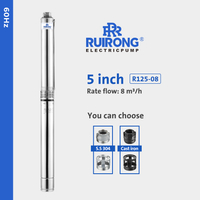 RUIRONG PUMP 60Hz 5 inch Submersible irrigation Pump large flow deep well pump