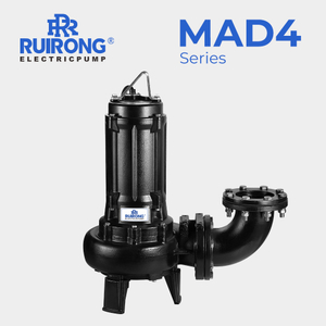 RUIRONG PUMP MAD4 series cast iron submersible sewage pump large flow Industrial sewage pump