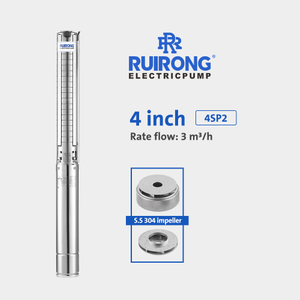 RUIRONG PUMP 4 inch full stainless steel submersible borehole pump deep well pump
