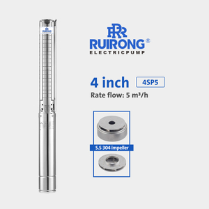 RUIRONG PUMP 4 inch all stainless steel Agricultural Pump submersible solar water pumps 