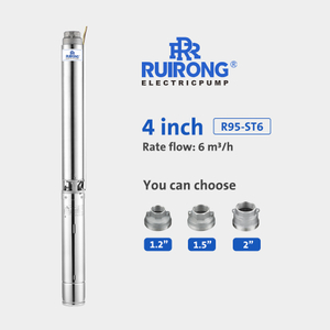 RUIRONG PUMP 4 inch 380v submersible water pump ss304 solar deep well pump system