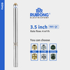 RUIRONG PUMP 60Hz 3.5 Inch Submersible Borehole Pump Stainless Steel Water Pump