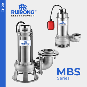 RUIRONG 60Hz MBS series full Stainless Steel Submersible Sewage Pump Agricultural Pump