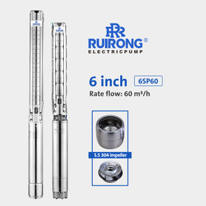 RUIRONG PUMP 6 inch stainless steel submersible pump all ss304 submersible borehole pump