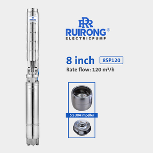 RUIRONG PUMP 8 inch SP submersible wate pump supplier full stainless steel deep well pump