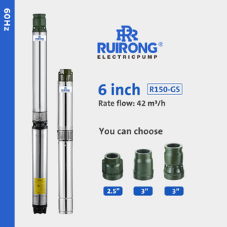 RUIRONG PUMP 60Hz 6 inch solar water pump system deep well pump manufacturer