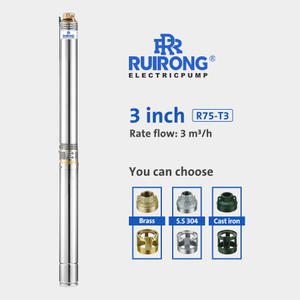 RUIRONG 3 Inch plastic impeller Submersible Water Pump stainless steel Deep Well pump