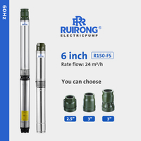 RUIRONG PUMP 60Hz 6 inch Submersible Pump manufacturer big flow water supply well pump