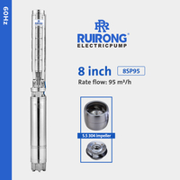 RUIRONG PUMP 60Hz 8 inch full stainless steel submersible deep well pump SP submersible pump