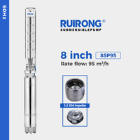 RUIRONG PUMP 60Hz 8 inch full stainless steel submersible deep well pump SP submersible pump
