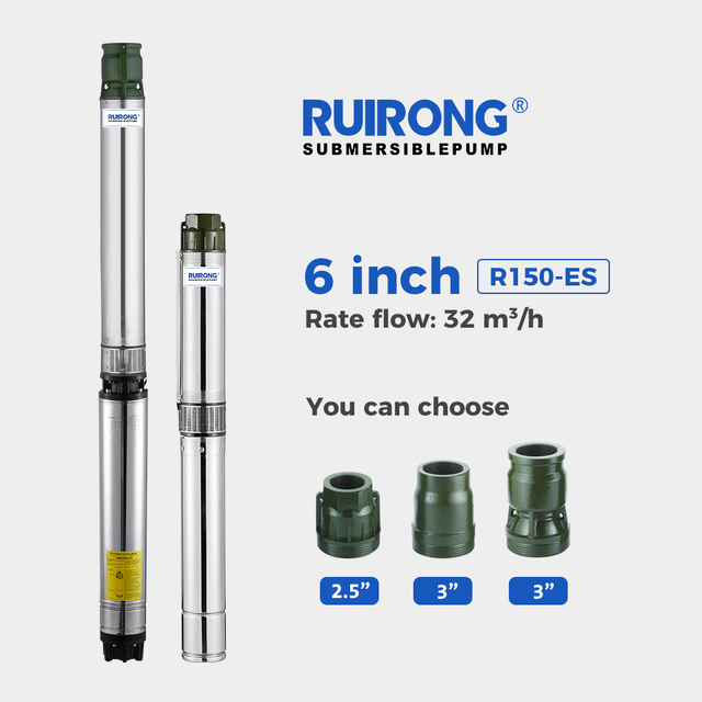 RUIRONG PUMP 6 inch R150-ES Series Submersible Agricultural Pump deep well Pump manufacturer