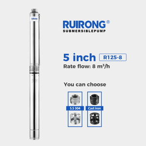 RUIRONG PUMP 5 inch R125-08 Series submersible pump dealers submersible borehole pump manufacturer