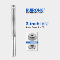 RUIRONG PUMP 3 inch 3SP2 Series full stainless steel Submersible Pump SS304 deep well pump