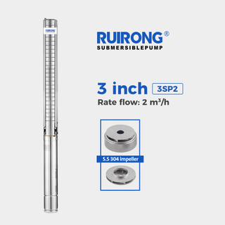 RUIRONG PUMP 3 inch 3SP2 Series full stainless steel Submersible Pump SS304 deep well pump