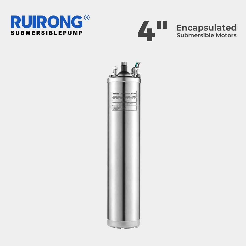 RUIRONG 4 inch submersible pump motor Encapsulated Submersible Motors