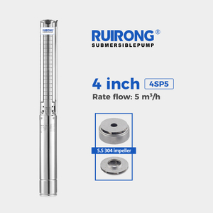 RUIRONG PUMP 4 inch 4SP5 Series all stainless steel Agricultural Pump submersible solar water pumps 
