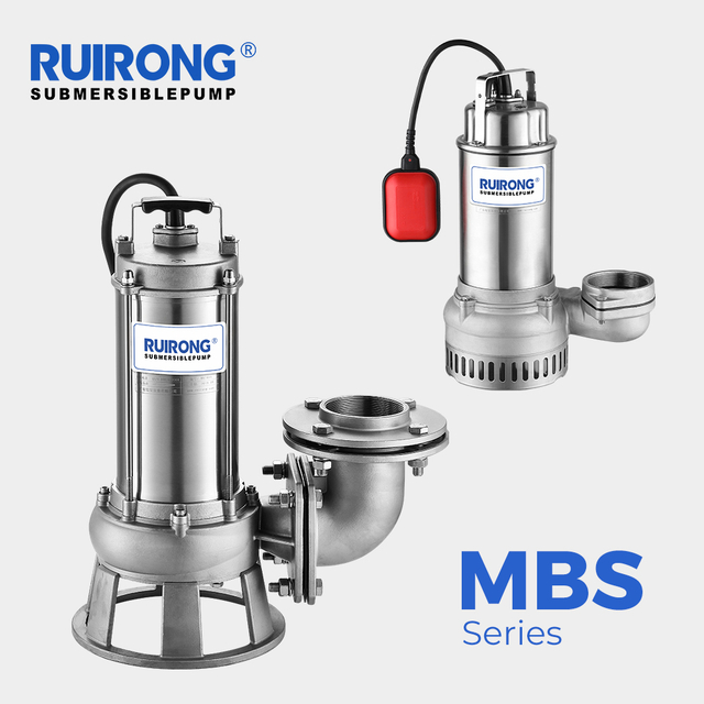 RUIRONG PUMP MBS series full Stainless Steel Submersible Water Pump Submersible Sewage Pump 