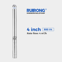 RUIRONG PUMP 4 inch R95-V4 Series Submersible Water Pump irrigation pump SS304 solar pump