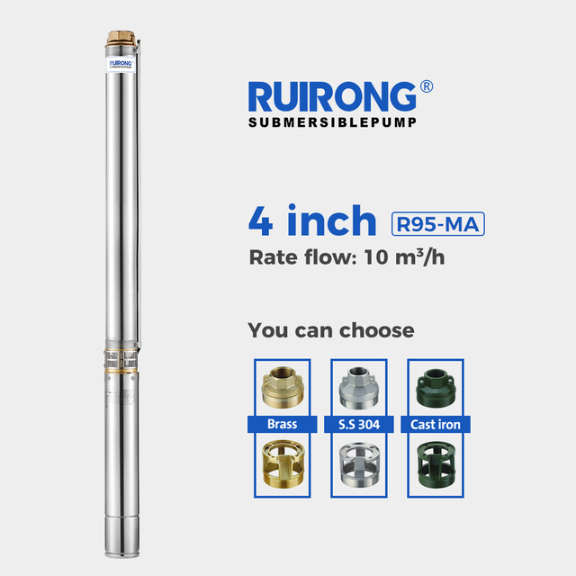RUIRONG PUMP 4 inch R95-MA Series Submersible well pump stainless steel Submersible Pump OEM